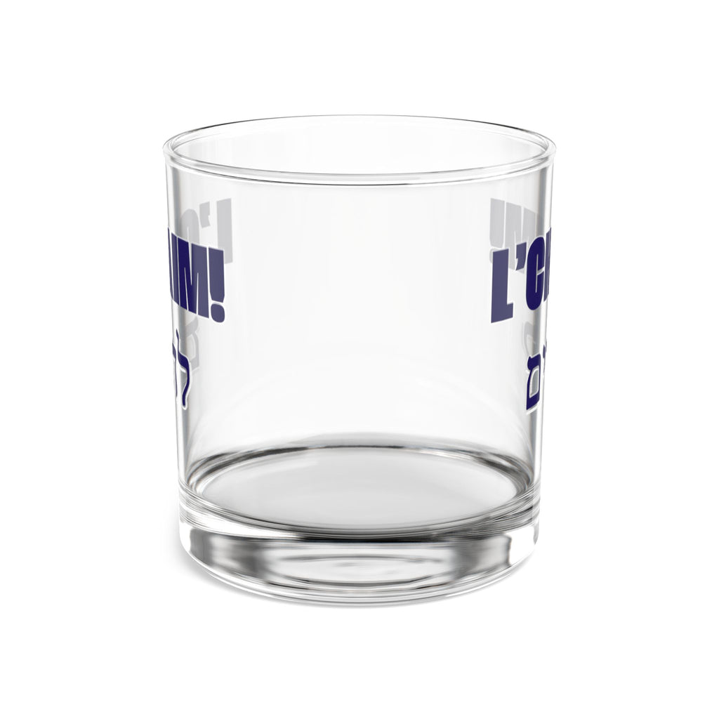 L'chaim ! À la vie ! Verre à whisky avec inscription hébraïque, 10 oz
