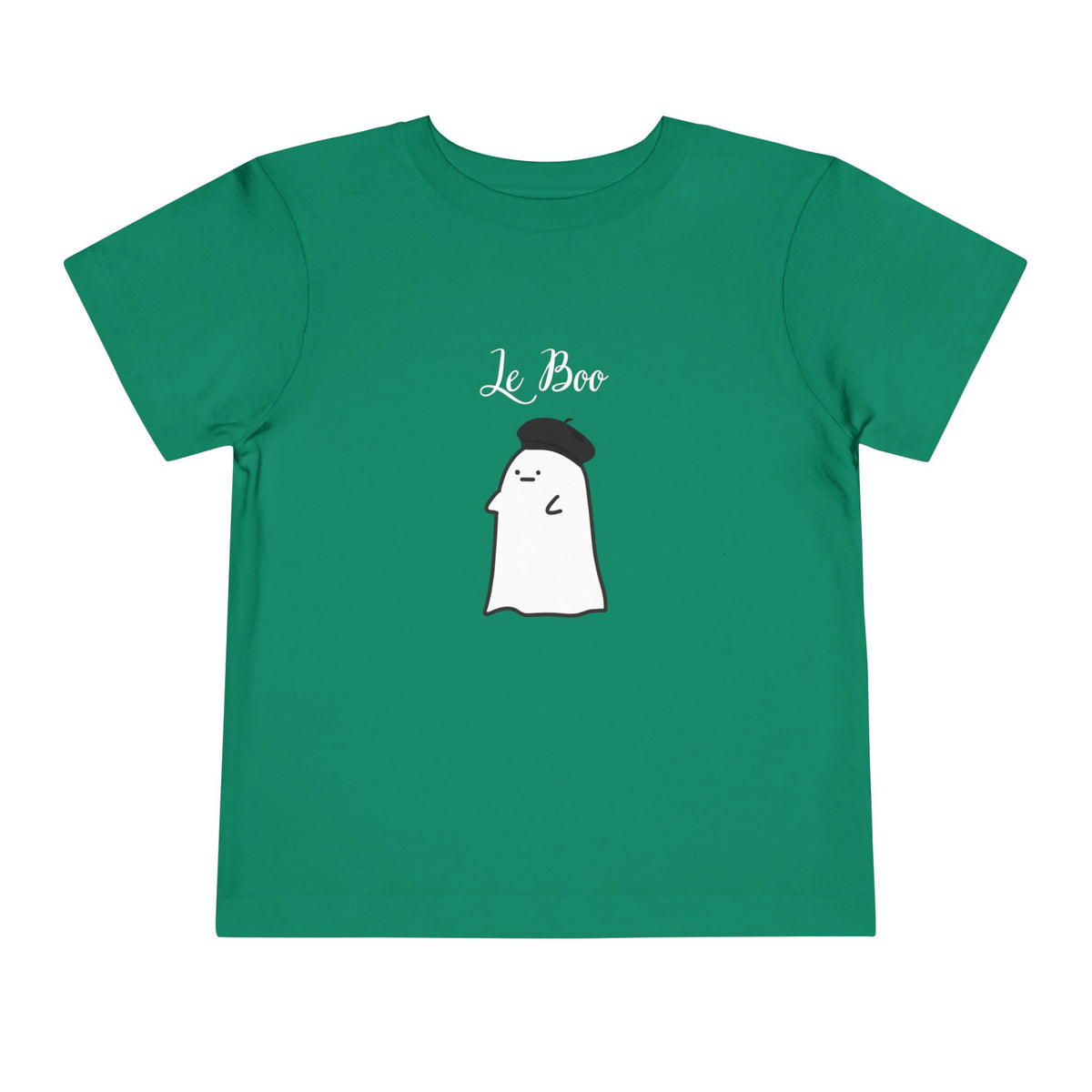 Le Boo French Ghost Toddler Tee, Cute Halloween Ghost Graphic Tee