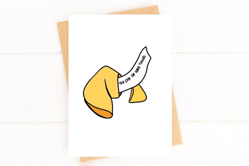 Fortune Cookie You Can Do Hard Things Encouragement Card