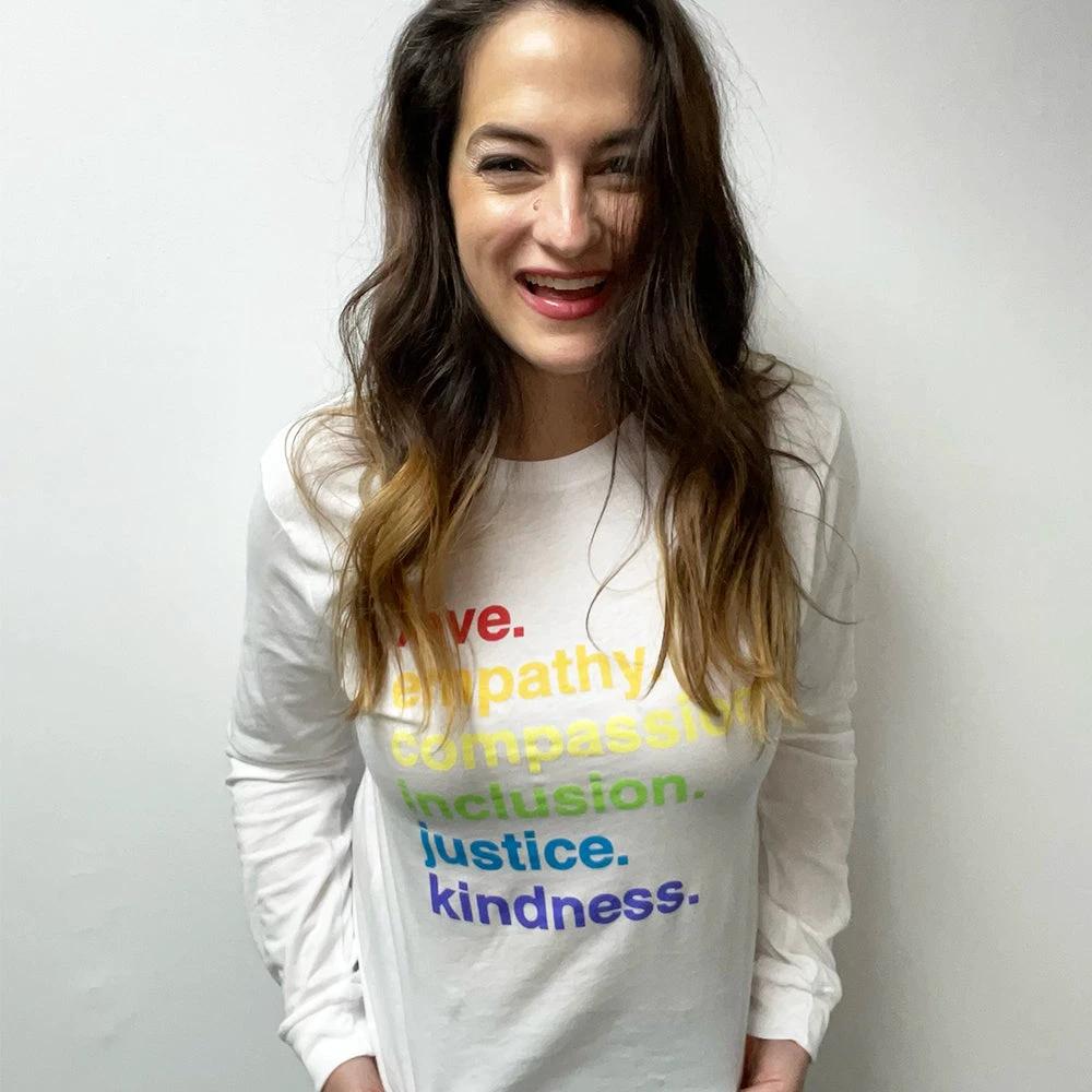 'Kindness Is' Pride Classic Long Sleeve by Kind Cotton