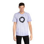 Francophone circular tye-dye tee shirt, retro unisex t-shirt for French language speakers