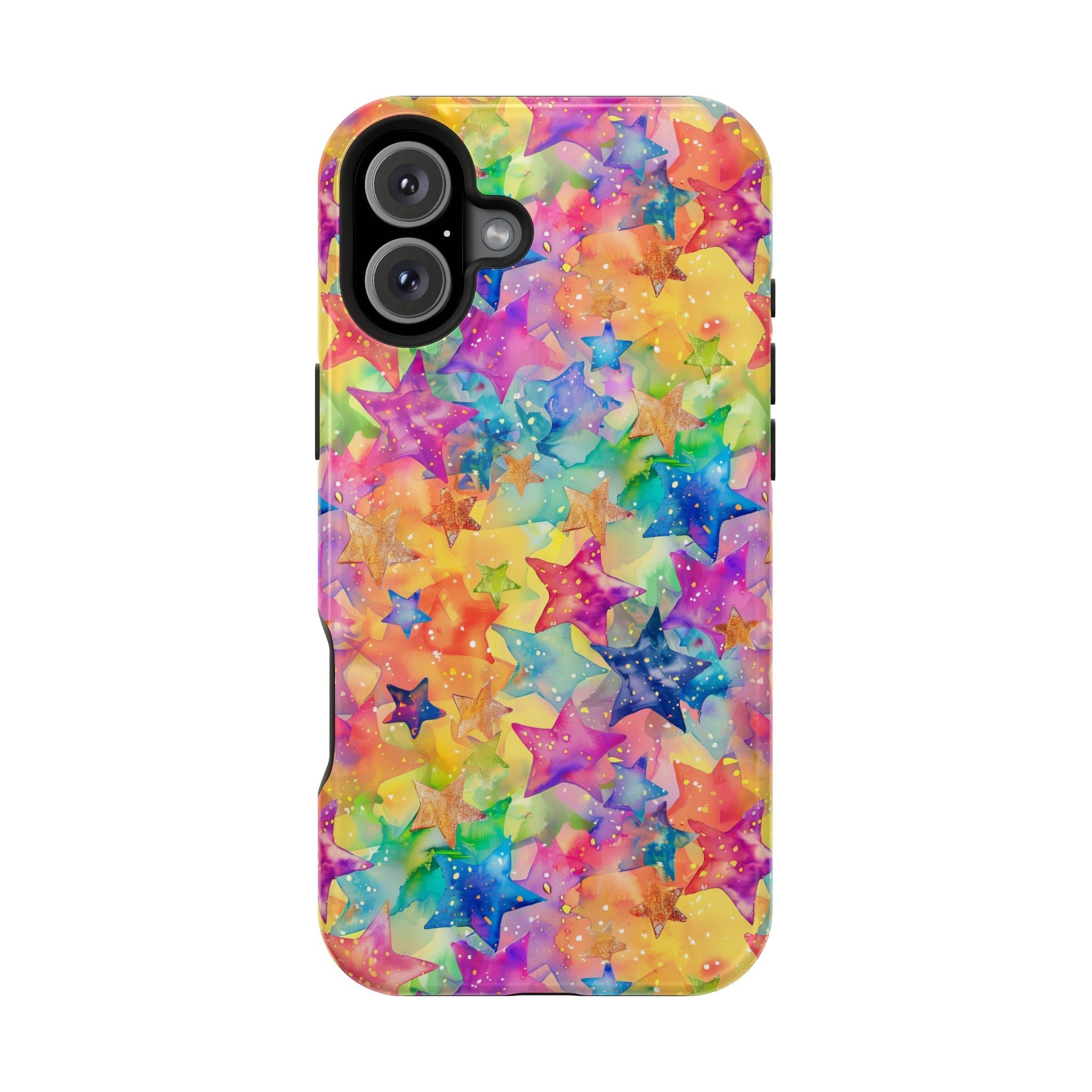 Bespattered Facade Rainbow Stars Impact-Resistant Case