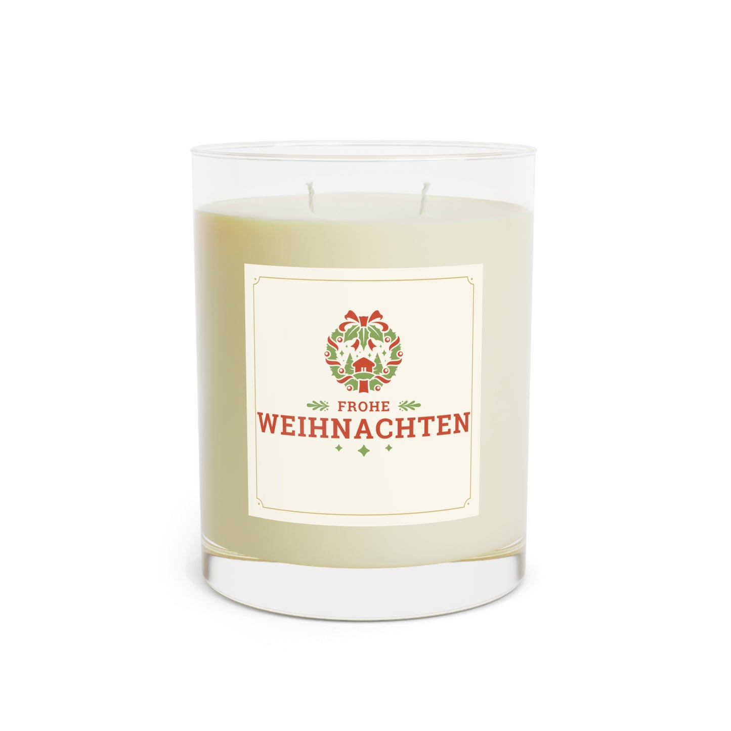 Duftkerze „Frohe Weihnachten“ – Deutsch „Frohe Weihnachten“