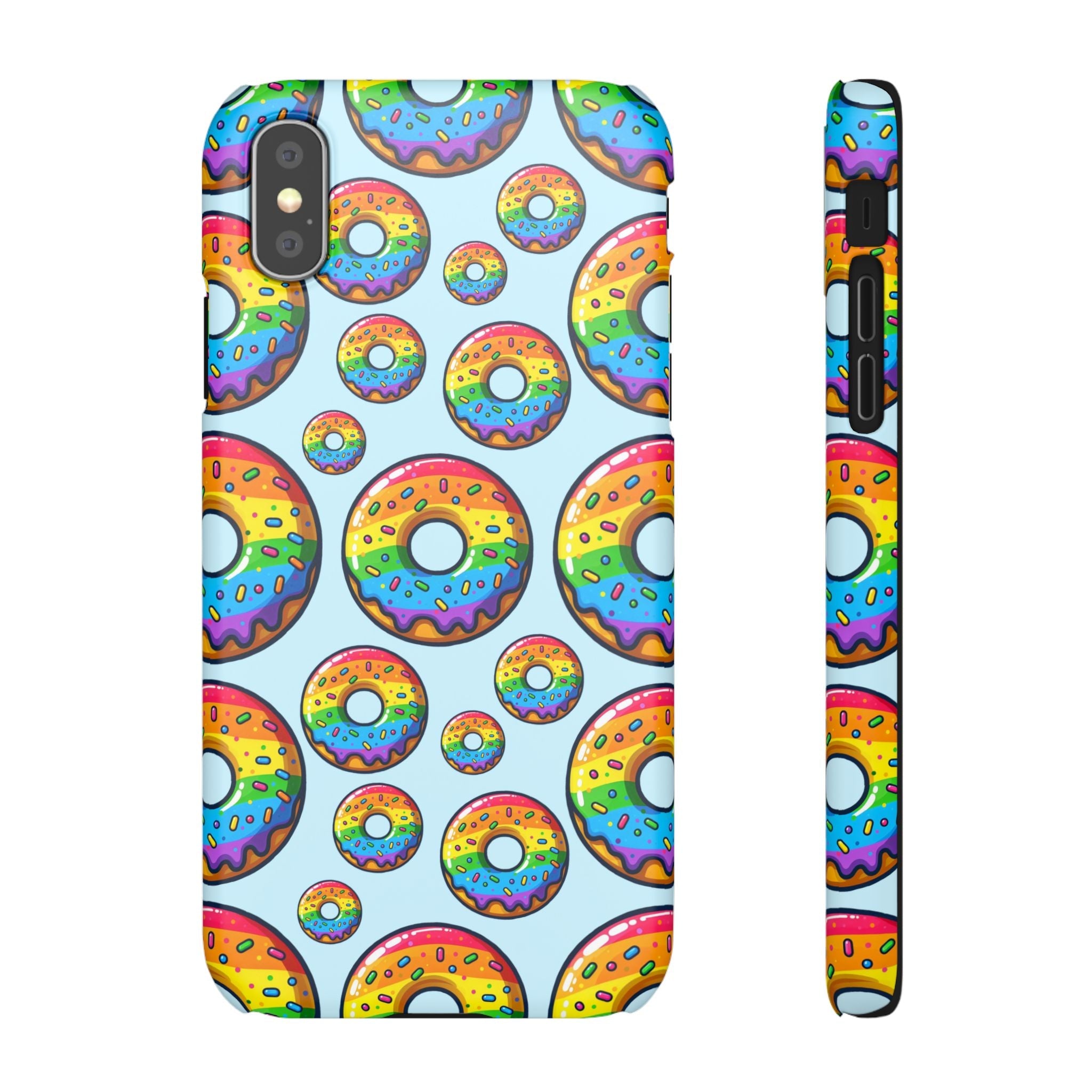 Bespattered Facade Rainbow Sprinkle Donut Snap Case