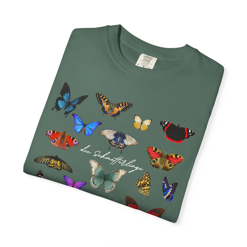 German 'die Schmetterlinge' Butterflies T-Shirt, Comfort Colors, gift for German speaker
