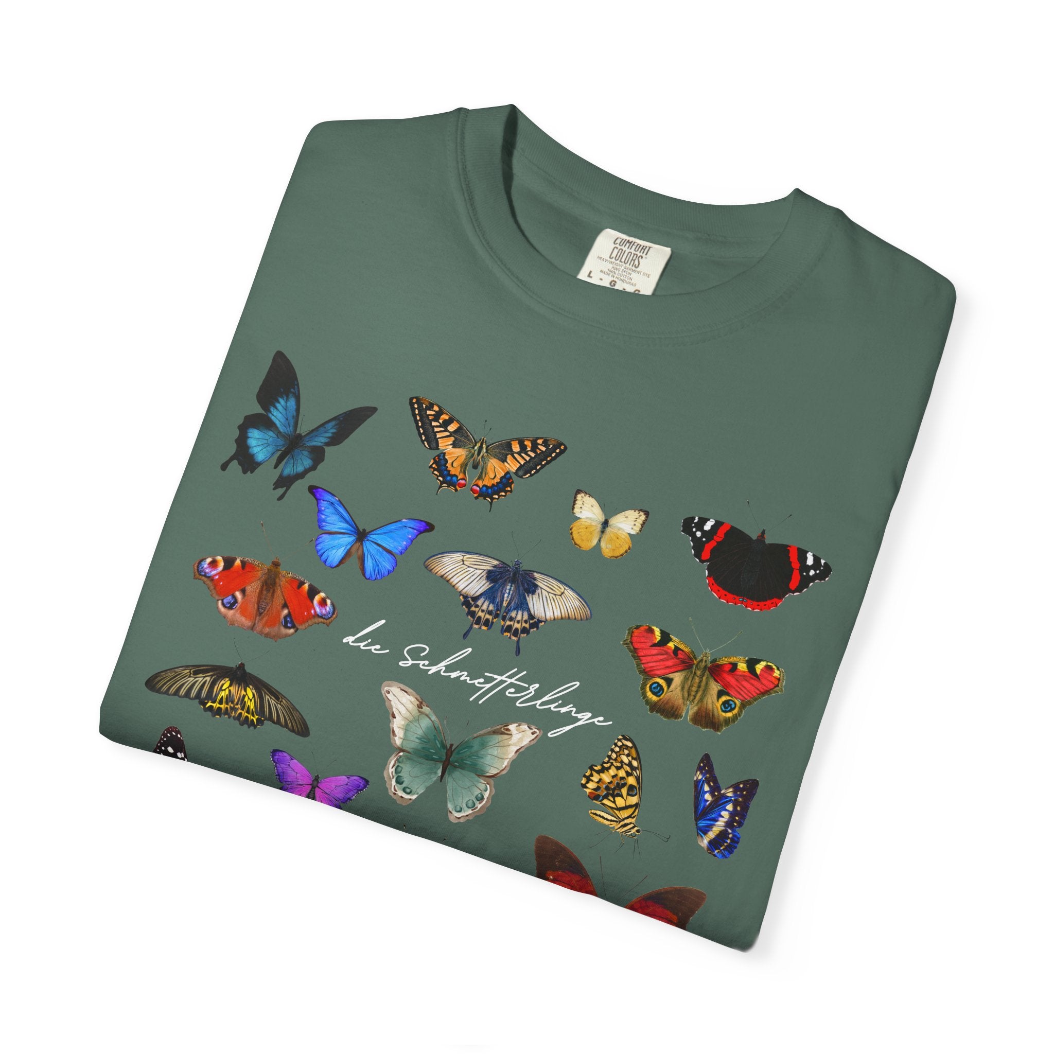 German 'die Schmetterlinge' Butterflies T-Shirt, Comfort Colors, gift for German speaker
