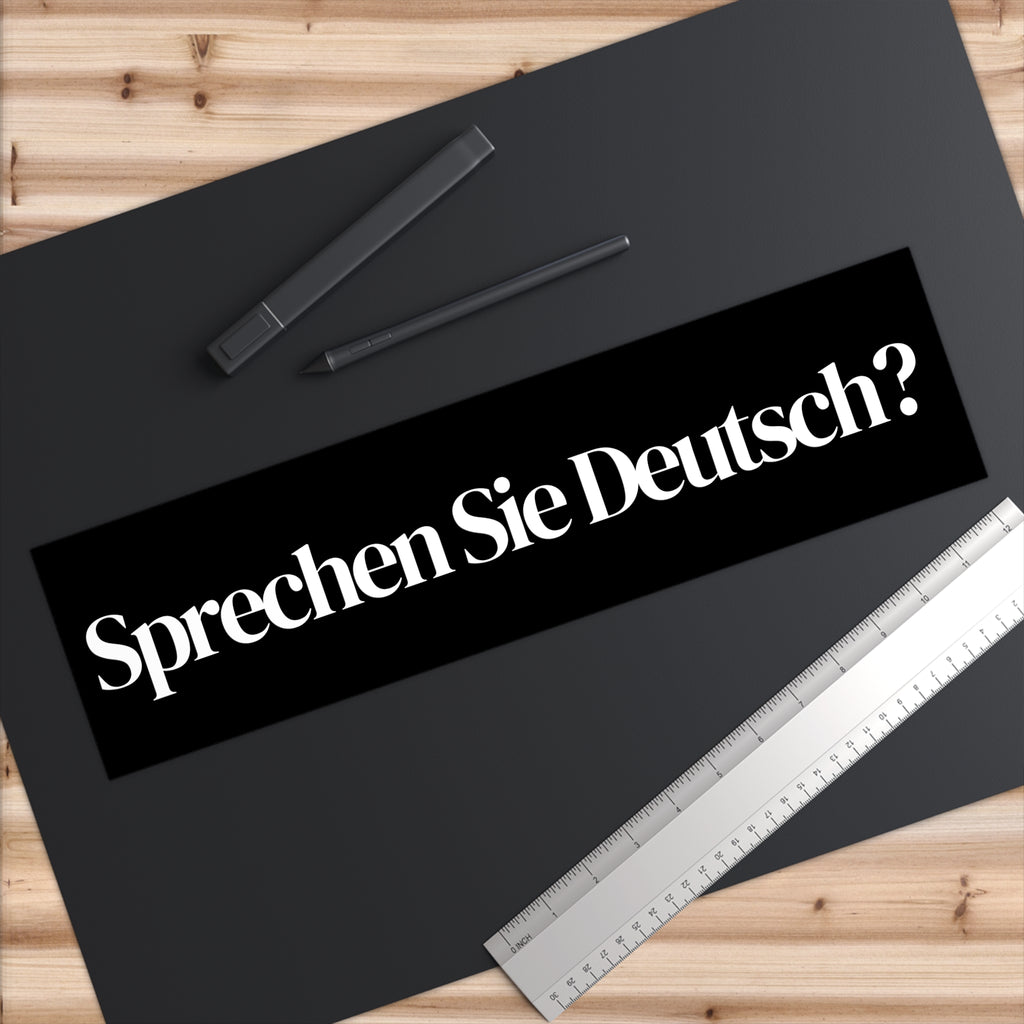 Sprechen Sie Deutsch? German Language Bumper Stickers - La Vie Bien - Accessories for car - Bumper sticker German