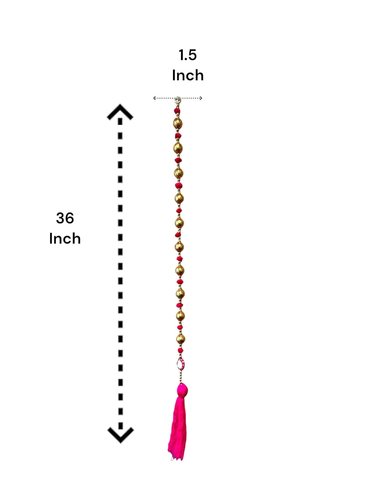 36" Gota Ball Lari With Tassels, set of 5 Festive Decor La Vie Bien 36" Gota Ball Lari With Tassels, set of 5