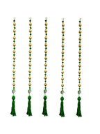 36" Gota Ball Lari With Tassels, set of 5 Festive Decor La Vie Bien 36" Gota Ball Lari With Tassels, set of 5