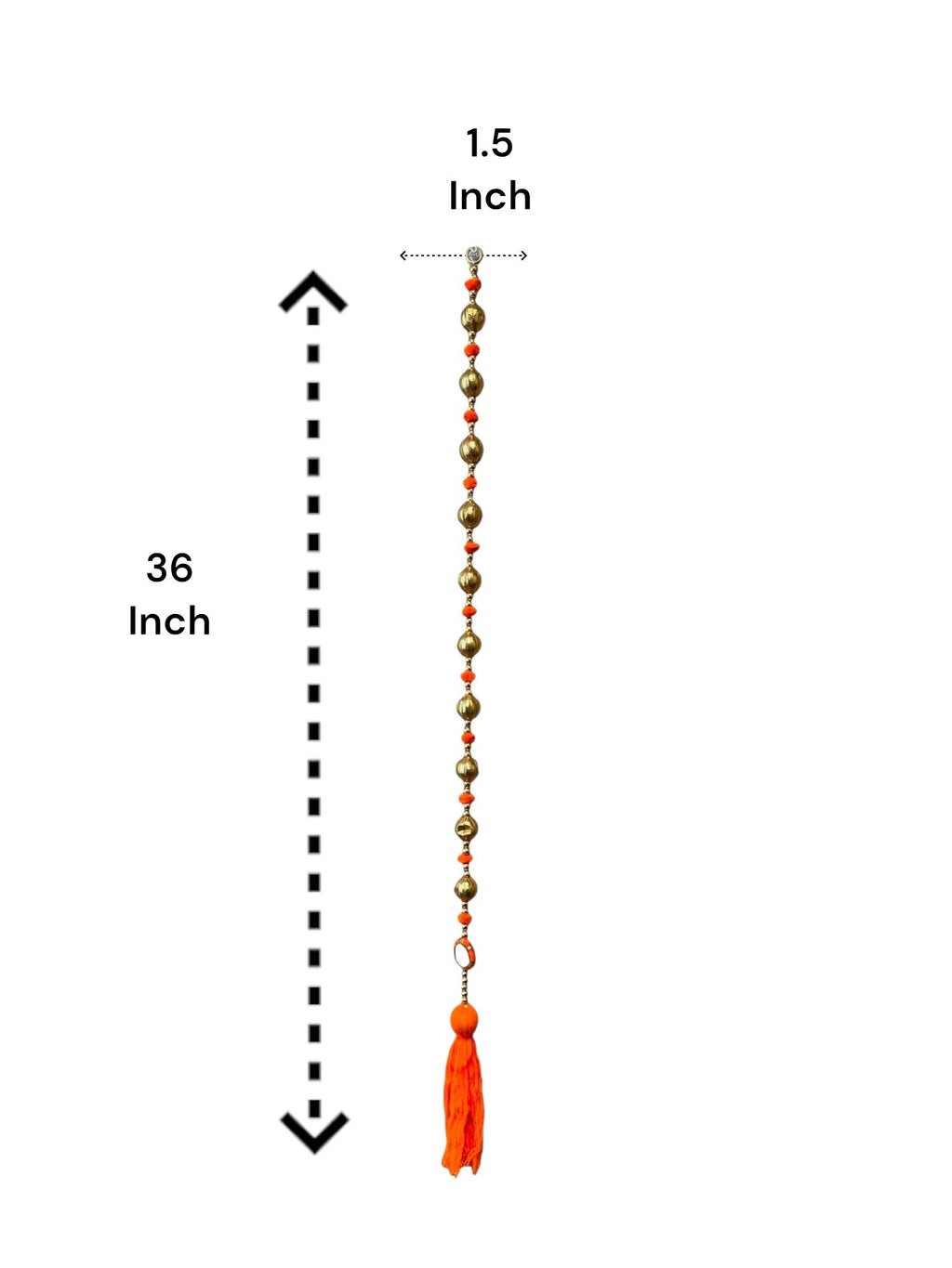 36" Gota Ball Lari With Tassels, set of 5 Festive Decor La Vie Bien 36" Gota Ball Lari With Tassels, set of 5
