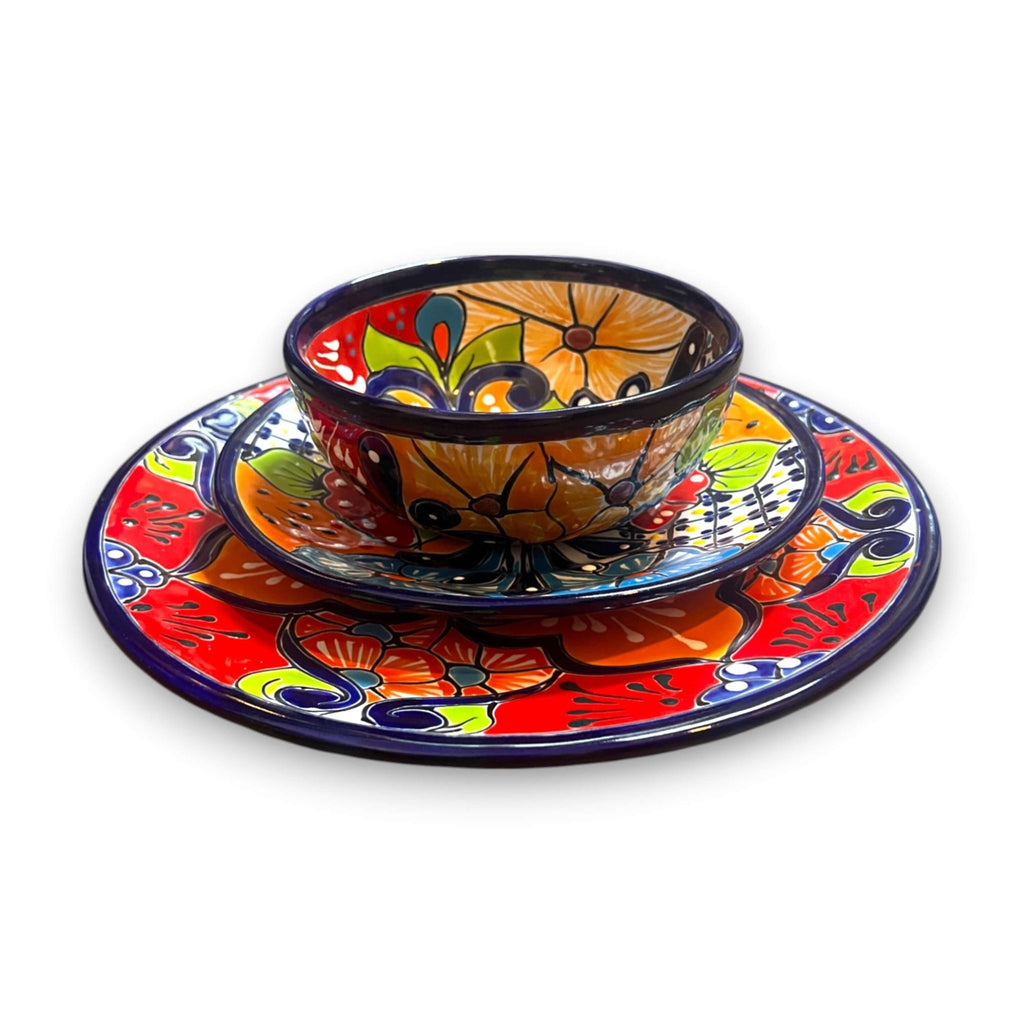 36 - Piece Talavera Dinnerware Set | Handmade Mexican Plates & Bowls Talavera Dinnerware Set La Vie Bien 36 - Piece Talavera Dinnerware Set | Handmade Mexican Plates & Bowls