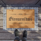 Bienvenidos Doormat — Rustic Spanish Welcome Coir Mat