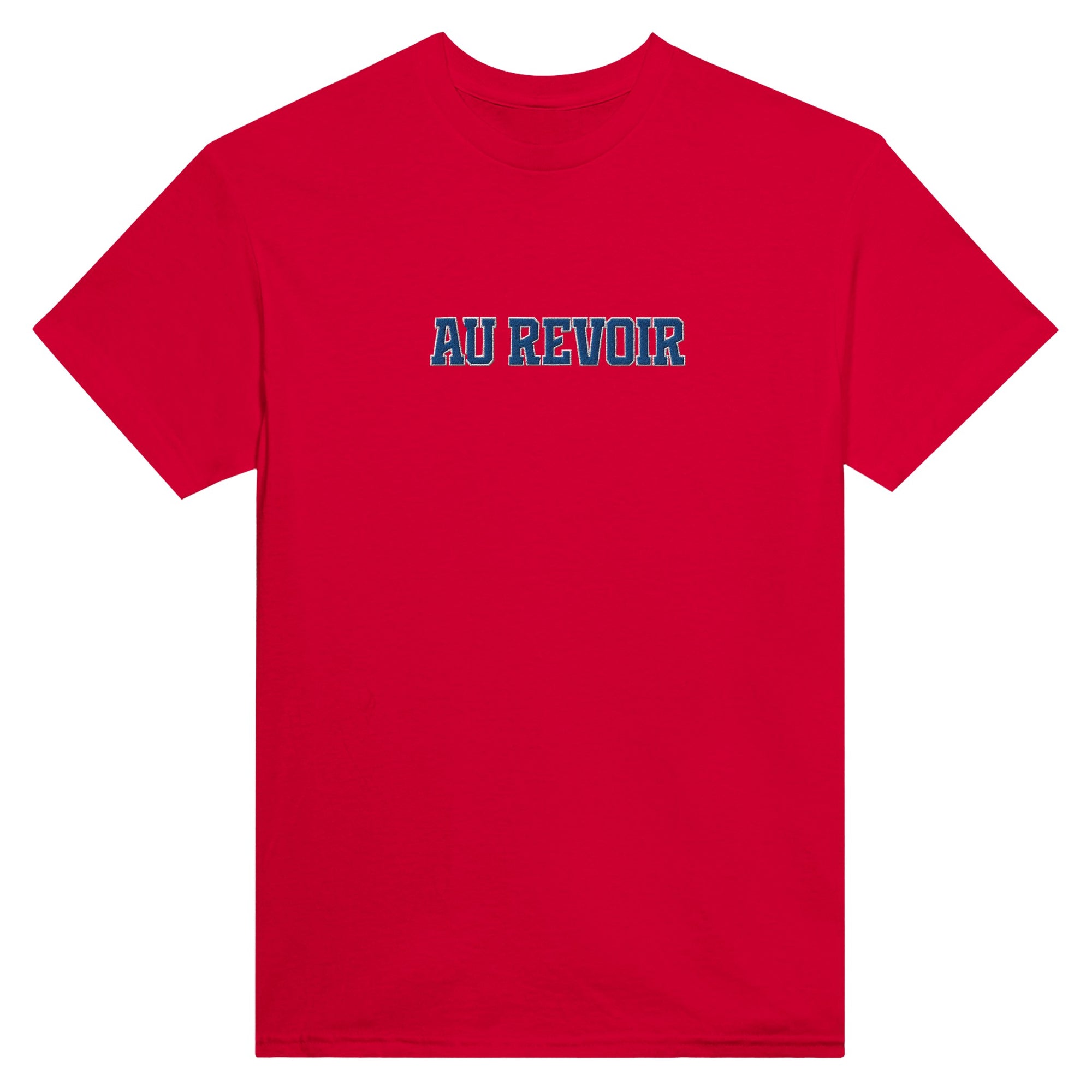 Au revoir embroidered tee - La Vie Bien - au revoir clothes - au revoir tee - Au revoir tee shirt