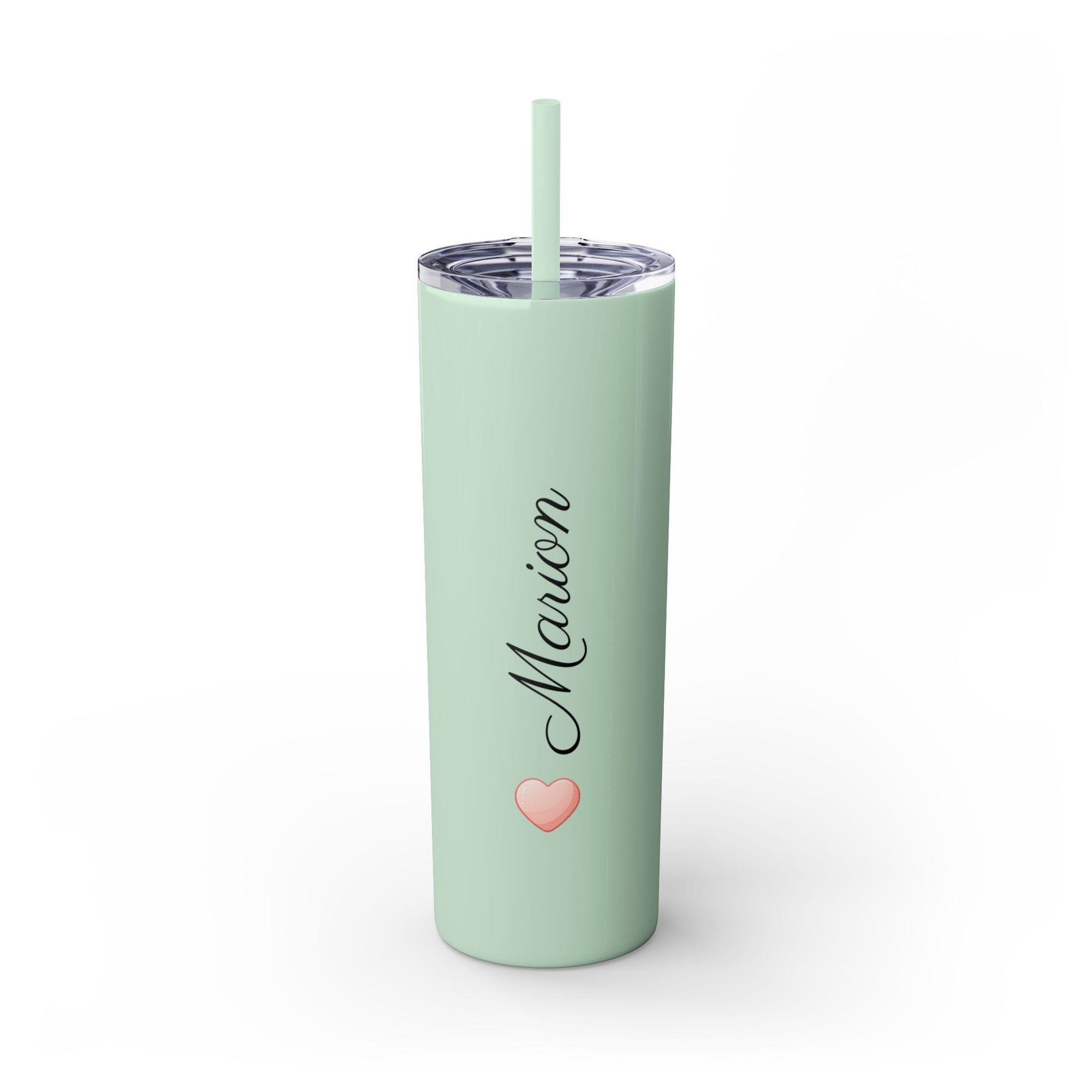 Personalized Skinny Tumbler with Straw