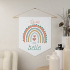 La vie est belle Rainbow Pennant Wall Art, Positive Affirmation Decor, Children's Room Wall Hanging, Gift for French speakers, décor murs
