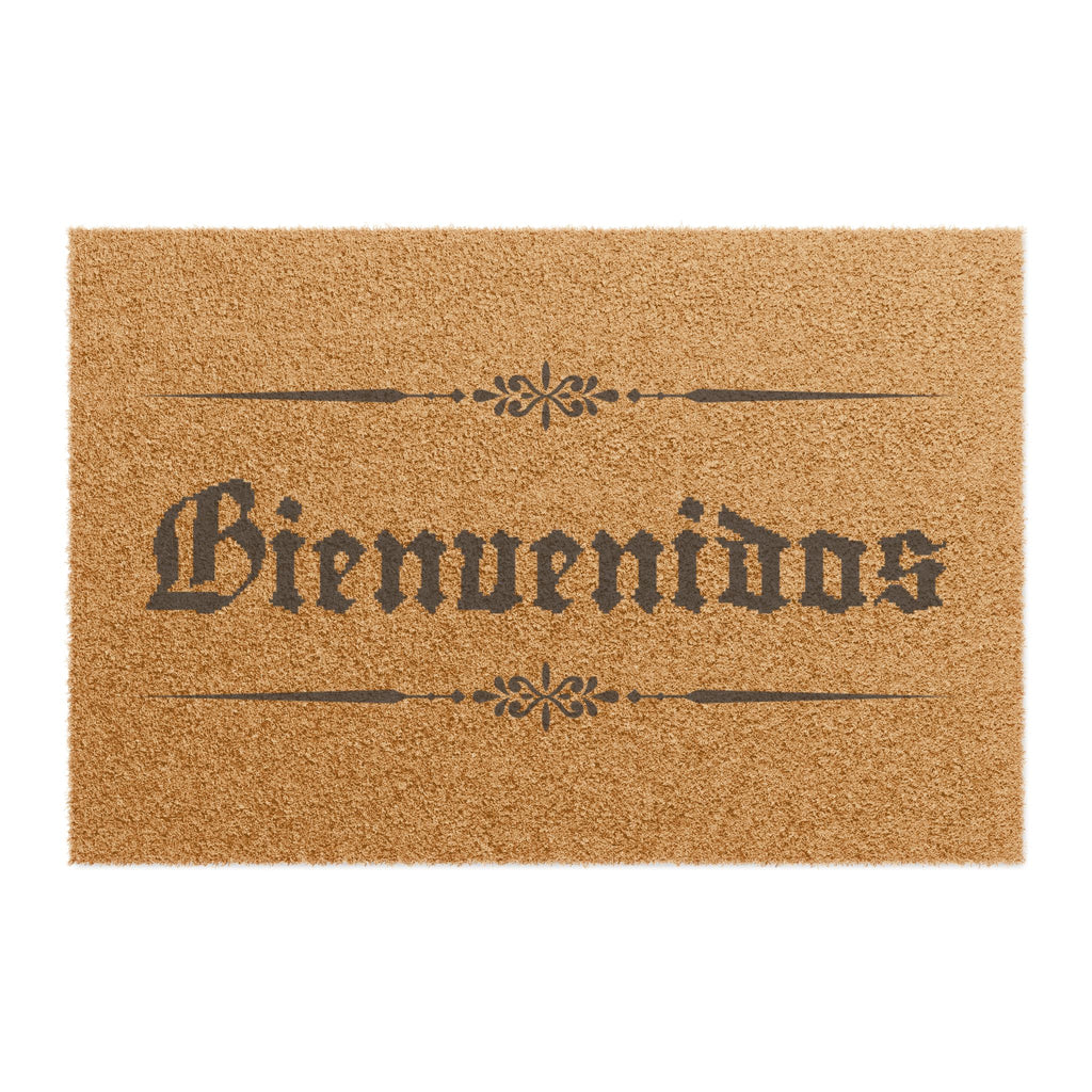 Bienvenidos Doormat — Rustic Spanish Welcome Coir Mat