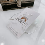 Herkimer Diamond Heart Threader Earrings by Derive Jewelry