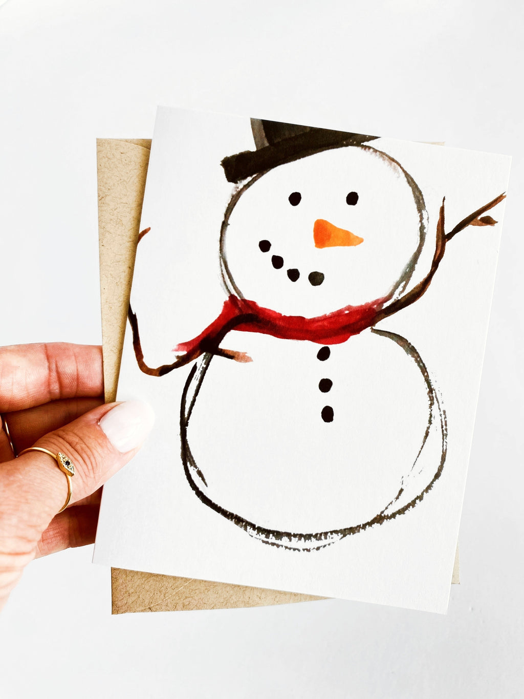 Happy Holidays Snowman Card Set, Christmas Cards Box Set by Five Dot Post