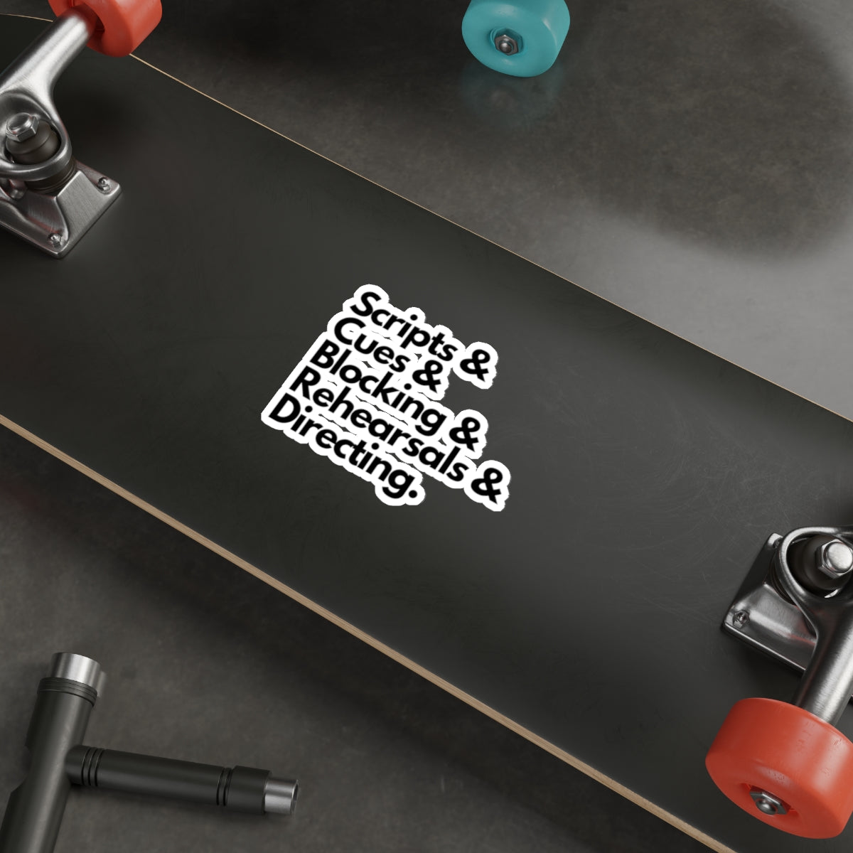 Theater Scripts & Cues Die-Cut Sticker