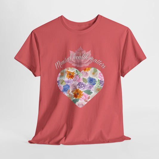 Mental Health Matters tee, Self Care Tee, mental health, Mental Health Awareness T-shirt, Positive Vibes Tee, gift for therapist, wellness