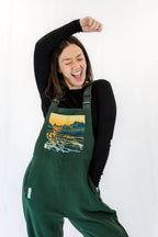 Braided River Fleece Overalls by wearswoop.com