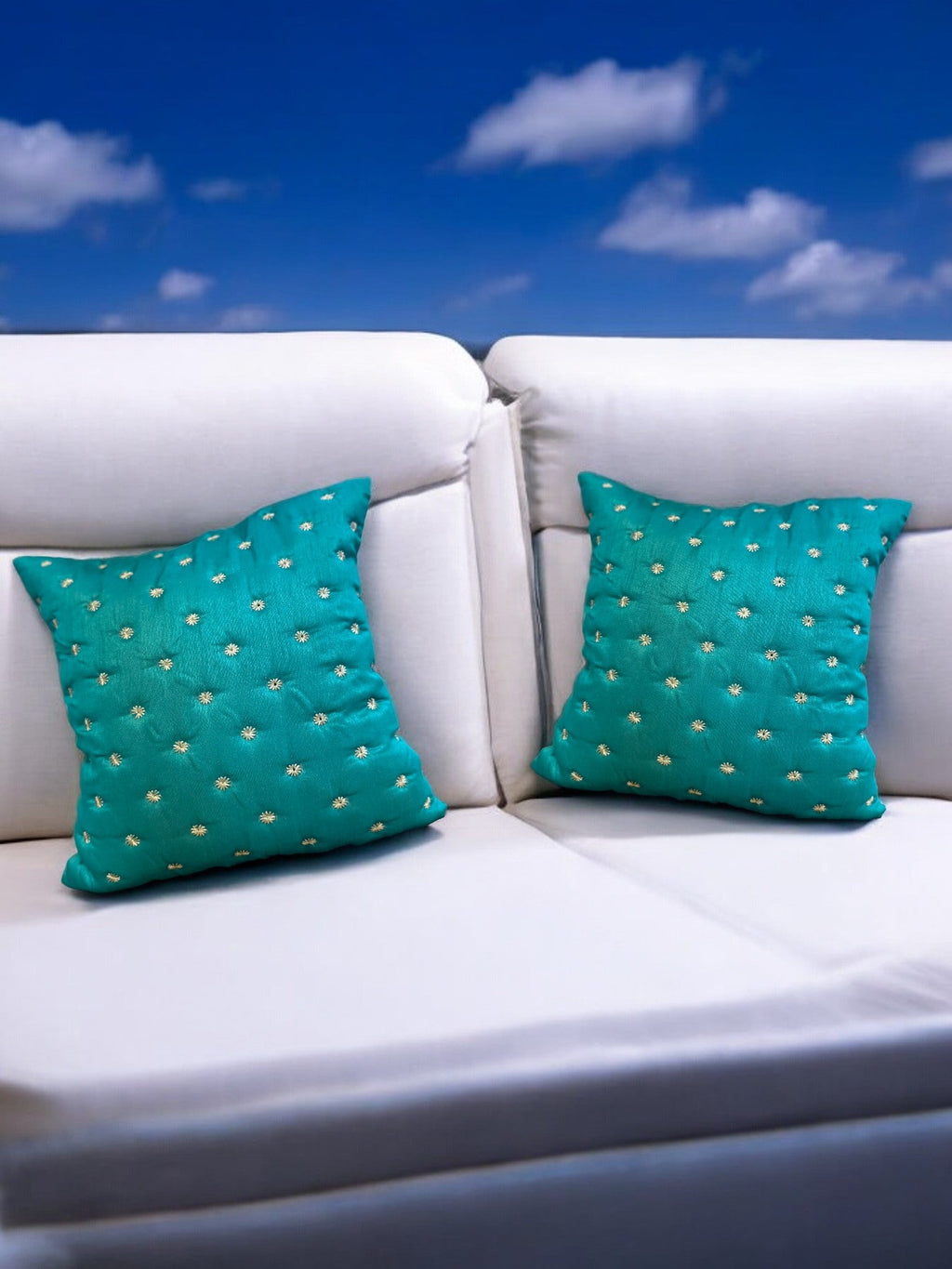 Dupioni Silk Star Cushion or Pillow Cover, Set of 2