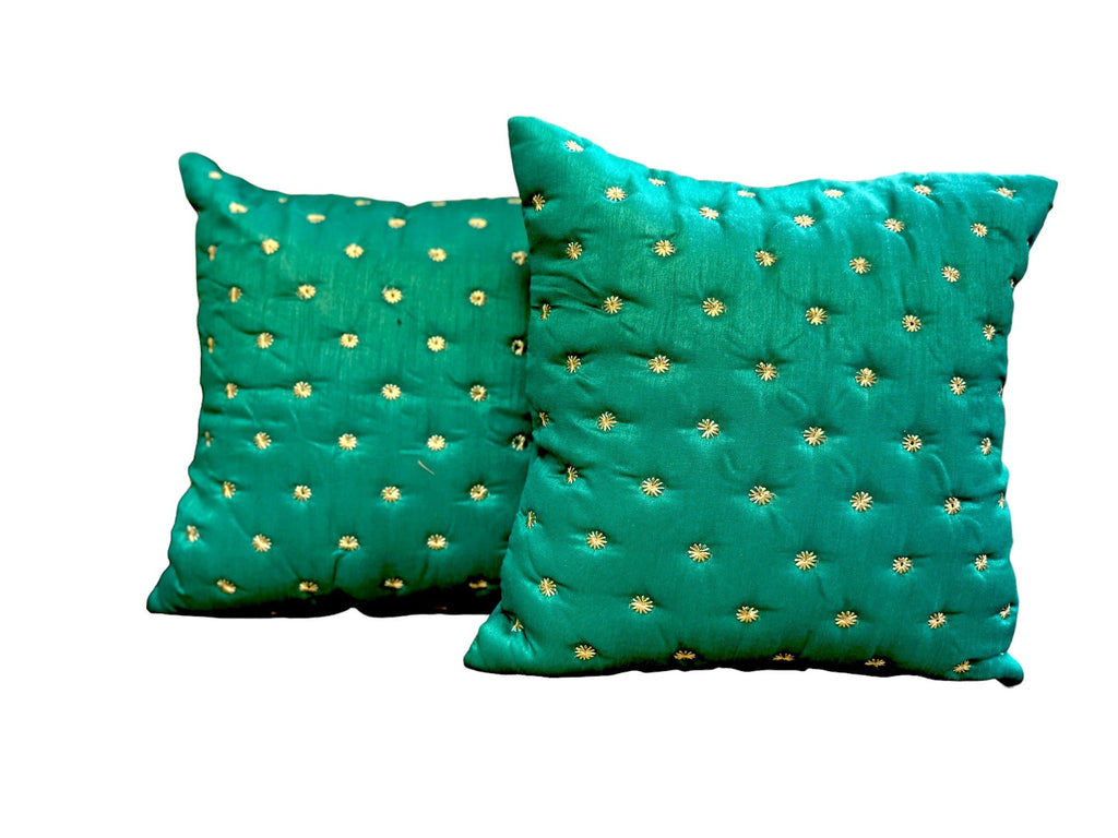 Dupioni Silk Star Cushion or Pillow Cover, Set of 2