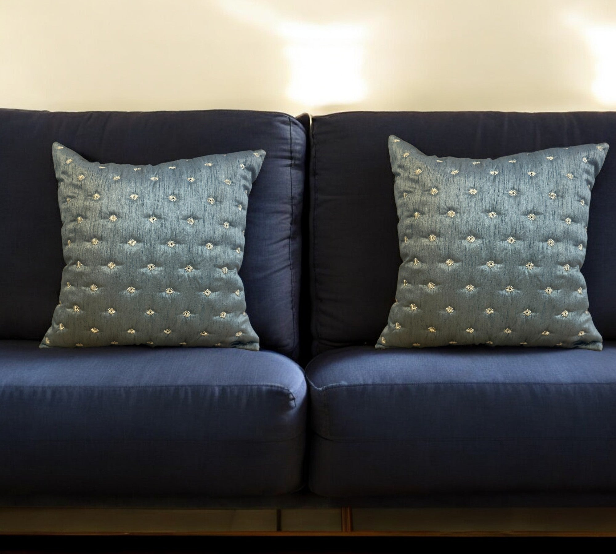 Dupioni Silk Star Cushion or Pillow Cover, Set of 2