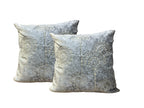 Velvet Cushion or Pillow Cover with Golden Embroidery Set of 2