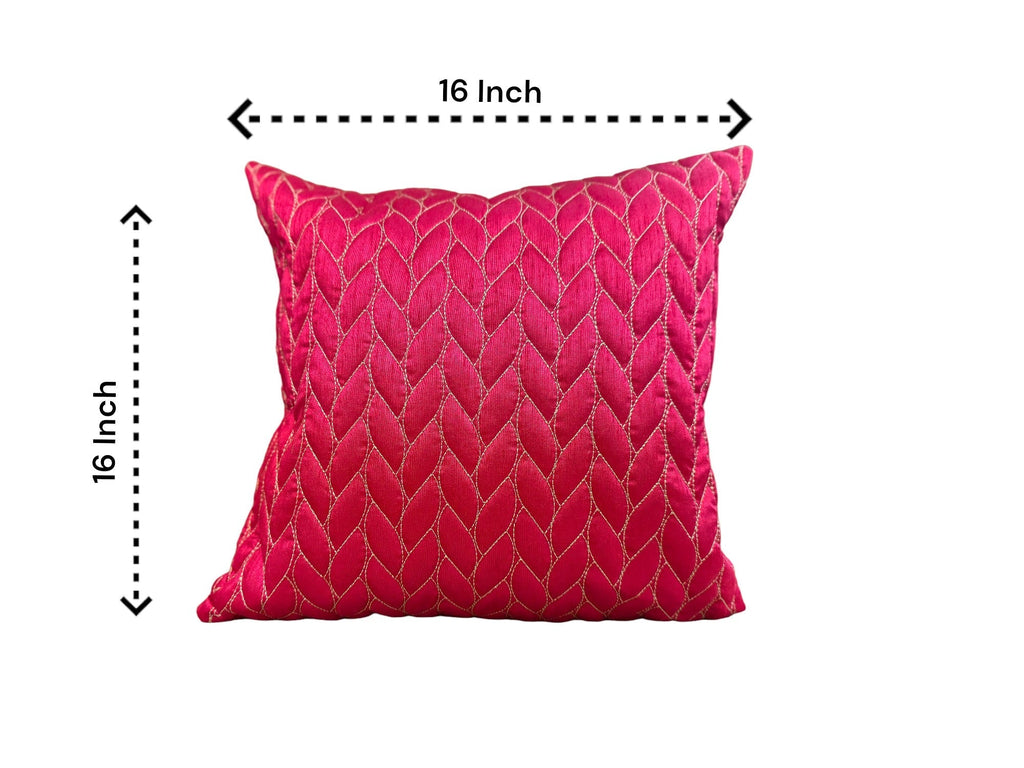 Silk Cushion or Pillow Cover with Choti Design, Set of 2