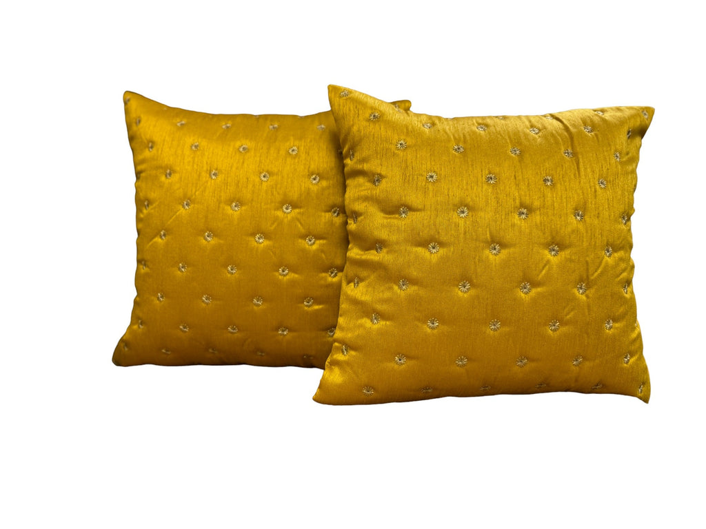 Dupioni Silk Star Cushion or Pillow Cover, Set of 2
