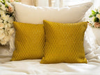 Silk Cushion or Pillow Cover with Full Sequence Design, Set of 2