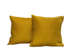 Silk Cushion or Pillow Cover with Full Sequence Design, Set of 2