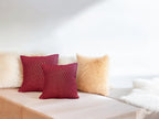 Silk Cushion or Pillow Cover with Full Sequence Design, Set of 2