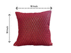Silk Cushion or Pillow Cover with Full Sequence Design, Set of 2