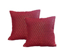 Silk Cushion or Pillow Cover with Full Sequence Design, Set of 2