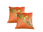 Velvet Cushion or Pillow Cover with Tree Branch Sequence Design, Set of 2