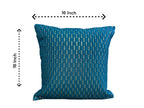 Silk Cushion or Pillow Cover with Full Sequence Design, Set of 2