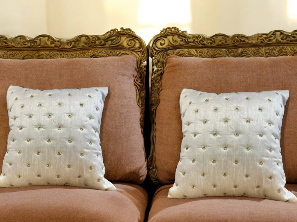 Dupioni Silk Star Cushion or Pillow Cover, Set of 2