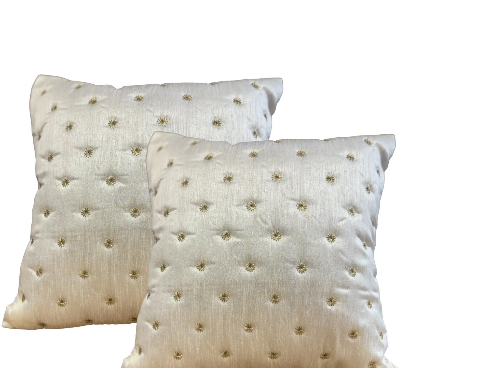 Dupioni Silk Star Cushion or Pillow Cover, Set of 2