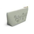 German mental health Accessory Pouch "Gönnt dir eine Pause" (Give yourself a break) Floral Makeup Bag, geschenk