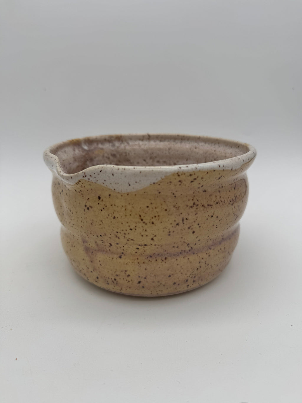 Ceramic large hyacinth speckle matcha bowl A206