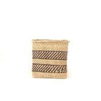 Square Natural  w/ Black Stripe Iringa Basket
