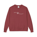 aufstehen und weitermachen Mental Health Sweatshirt crewneck, minimalist text logo sweater