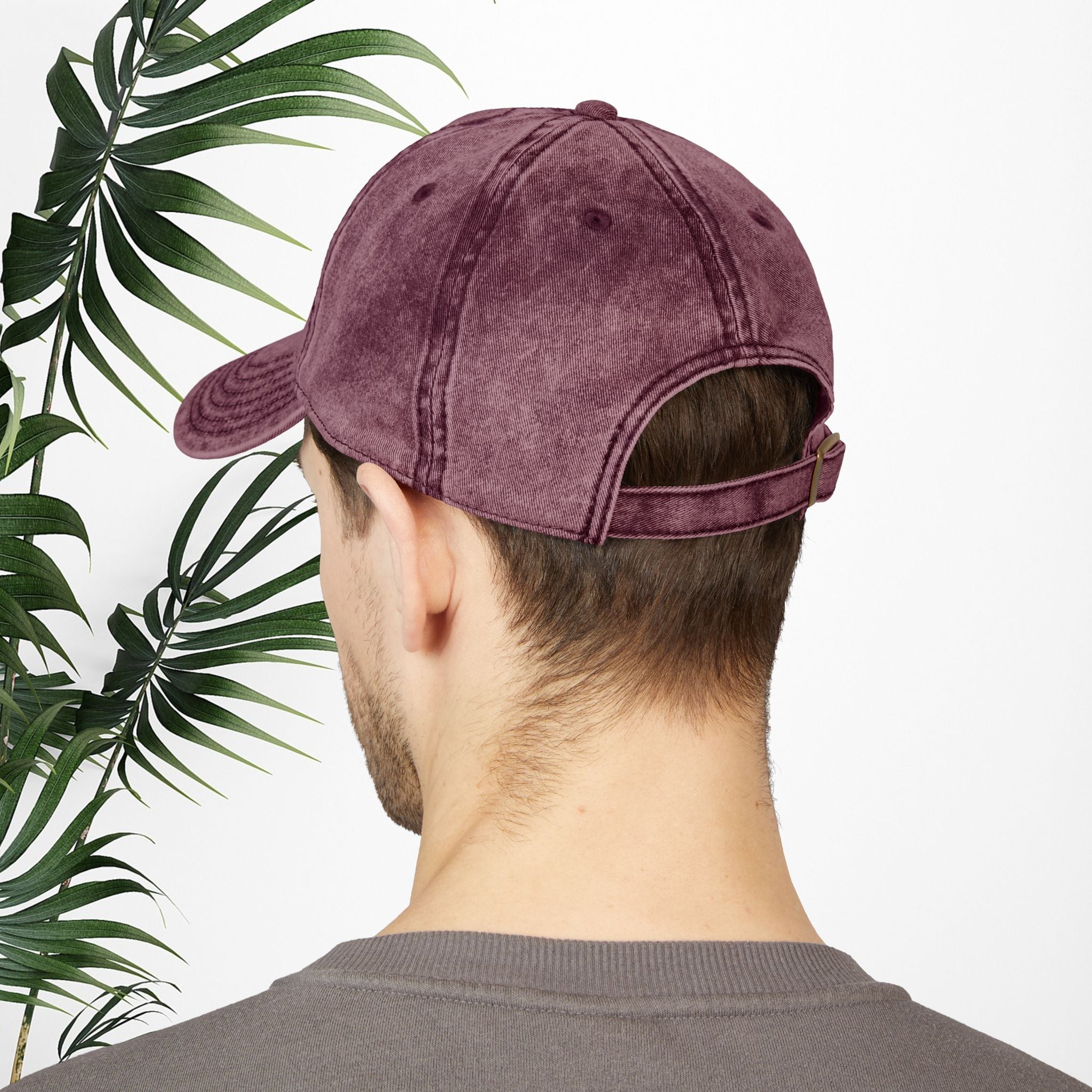 Bespattered Facade "I'm Fine" Black Embroidered Vintage Cap