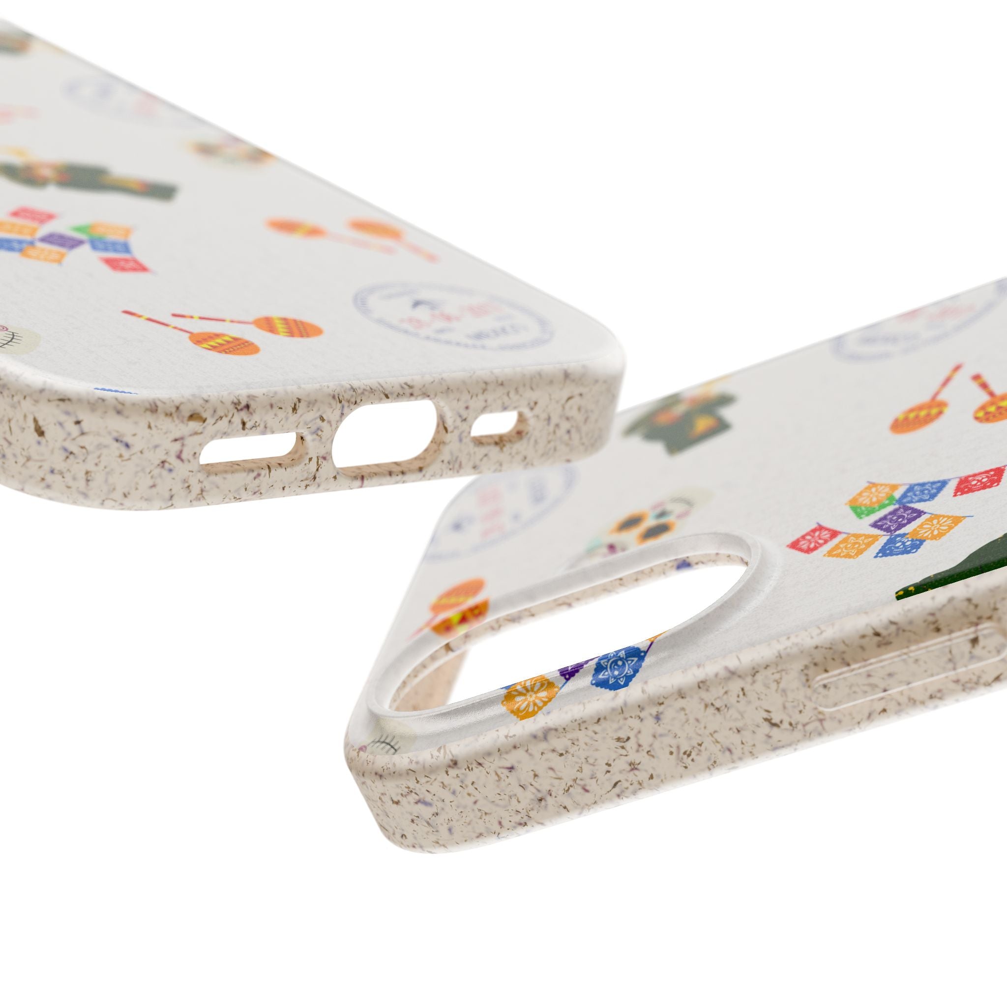 Mexican fiesta Biodegradable Phone Case — Colorful Fiesta Icons Eco iPhone Cover