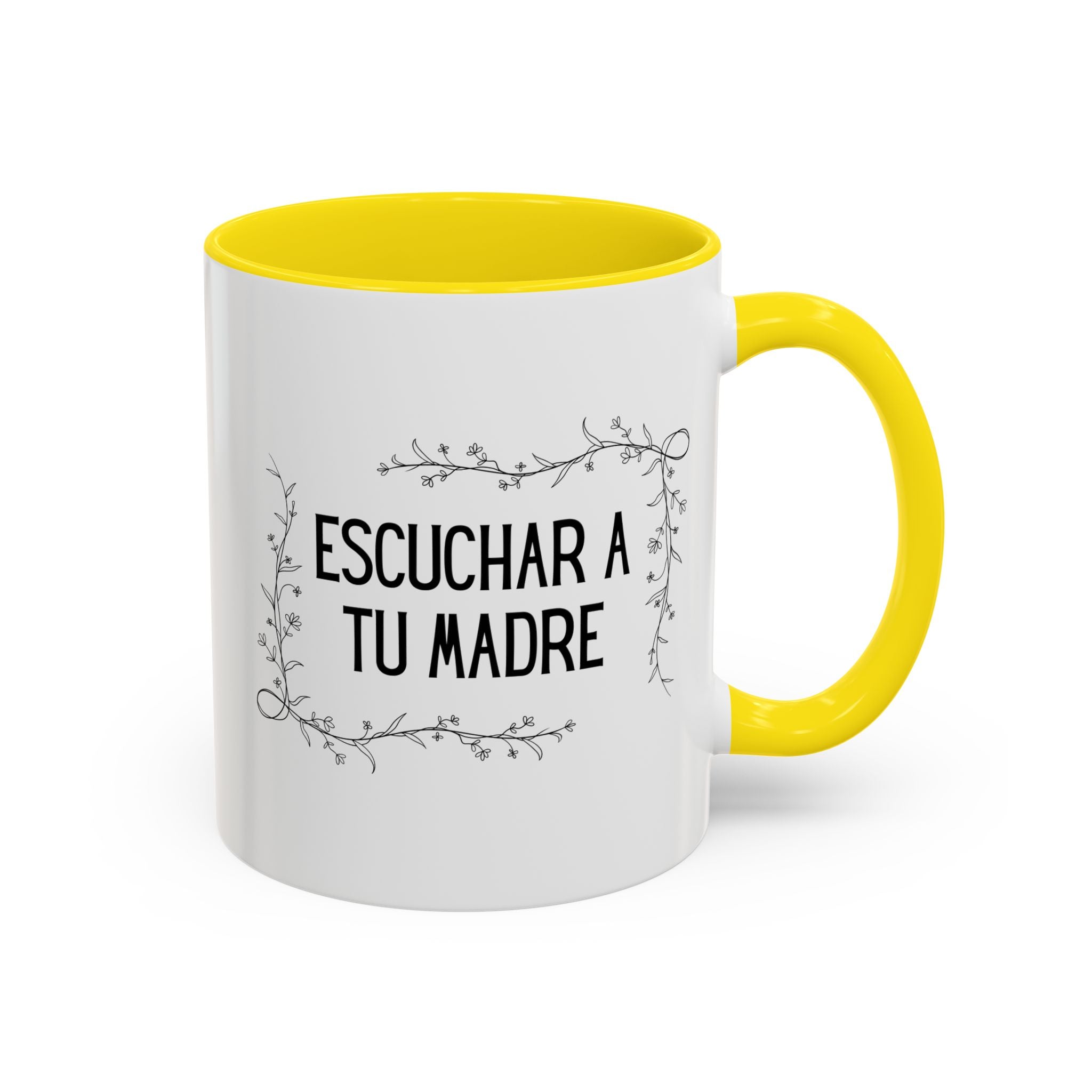 Escuchar a tu madre Spanish Floral Coffee Cup (Spanish Mother's Advice Gift)