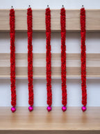 39" Long Lotus Lari, Set of 5 Festive Decor La Vie Bien 39" Long Lotus Lari, Set of 5