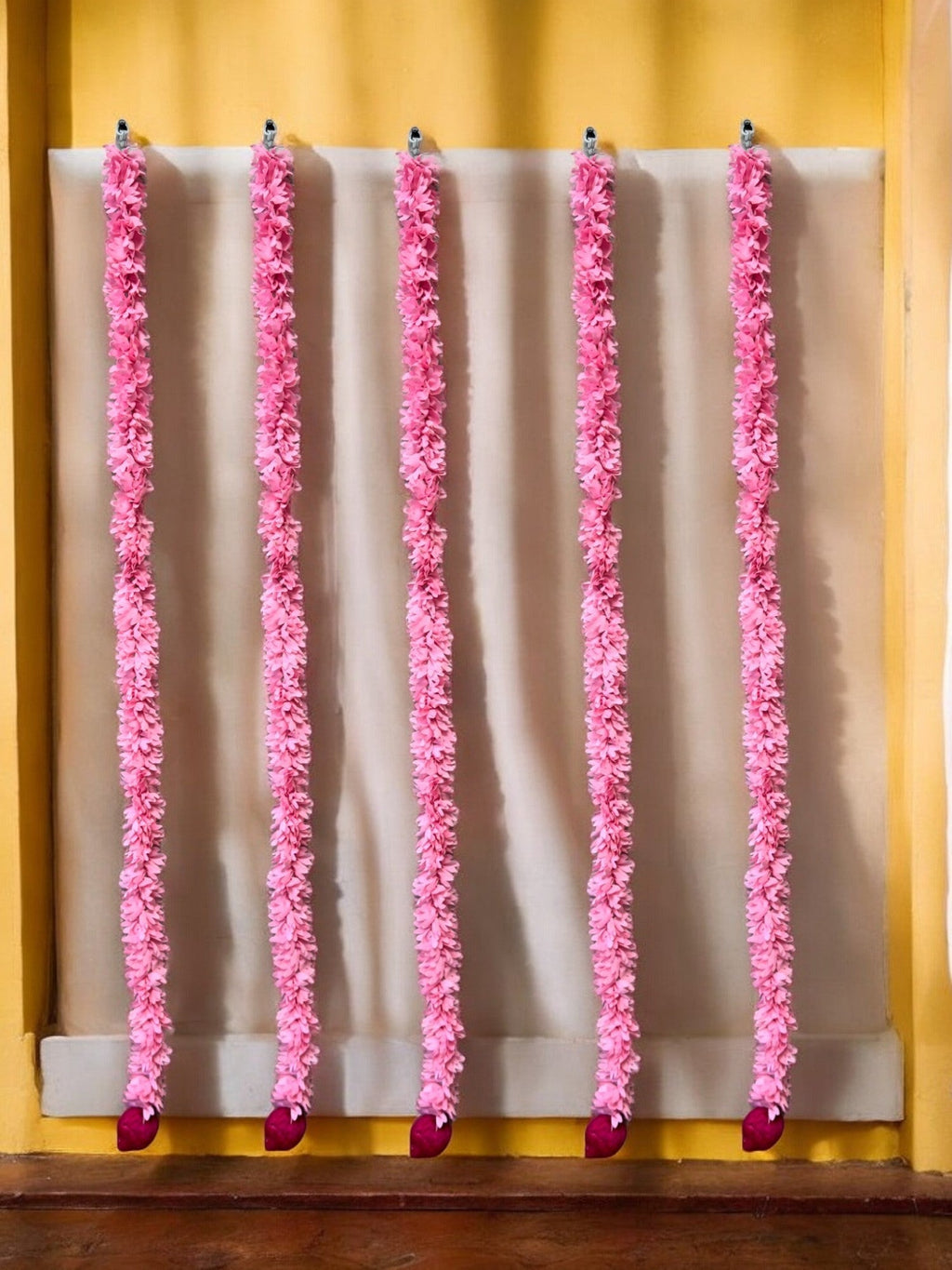 39" Long Lotus Lari, Set of 5 Festive Decor La Vie Bien 39" Long Lotus Lari, Set of 5