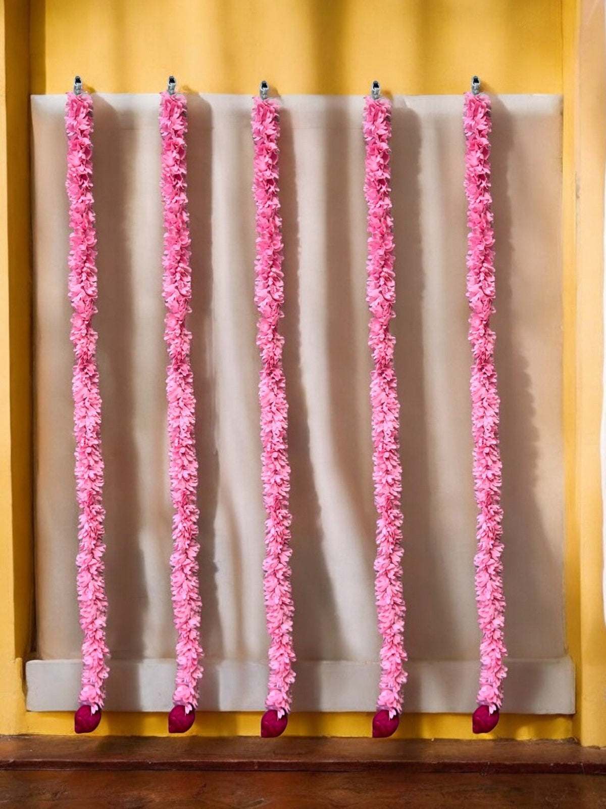 39" Long Lotus Lari, Set of 5 Festive Decor La Vie Bien 39" Long Lotus Lari, Set of 5
